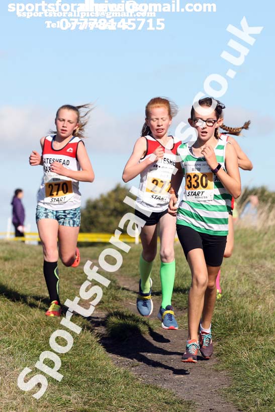 Girls under-13s Start Fitness NEH, Wrekenton. Photo:  David T. Hewitson/Sports for All Pics